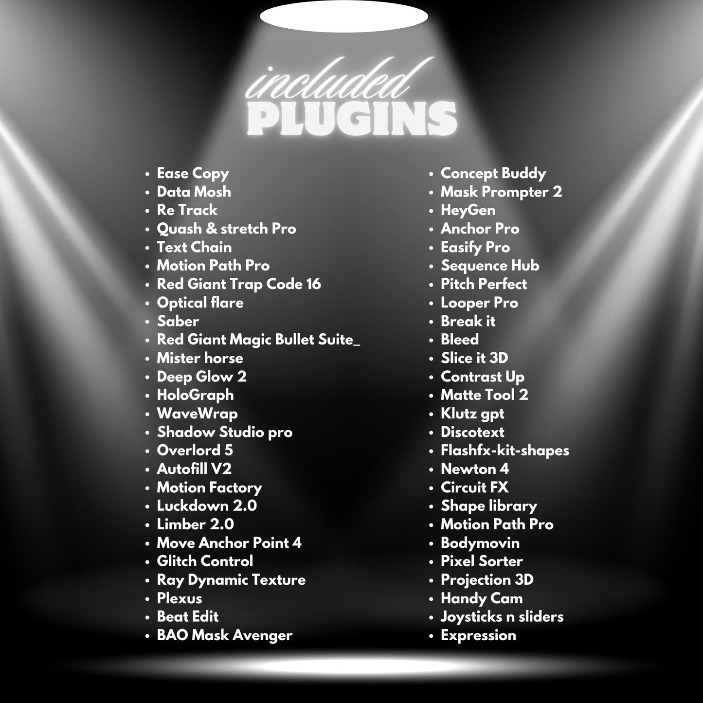 PLATINUM (ALL IN ONE)- Plugins +Transition + Textures + Overlays -BUNDLE