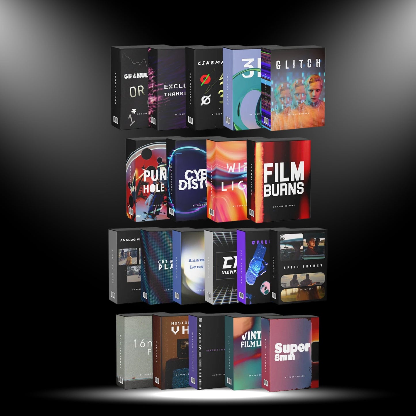 PLATINUM (ALL IN ONE)- Plugins +Transition + Textures + Overlays -BUNDLE