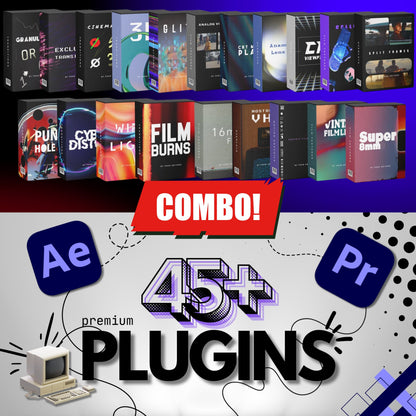 PLATINUM (ALL IN ONE)- Plugins +Transition + Textures + Overlays -BUNDLE